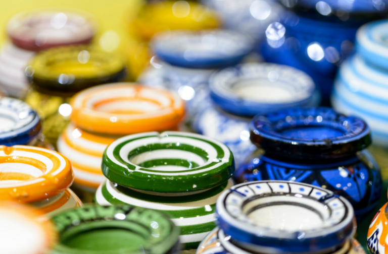 cendrier design jardin