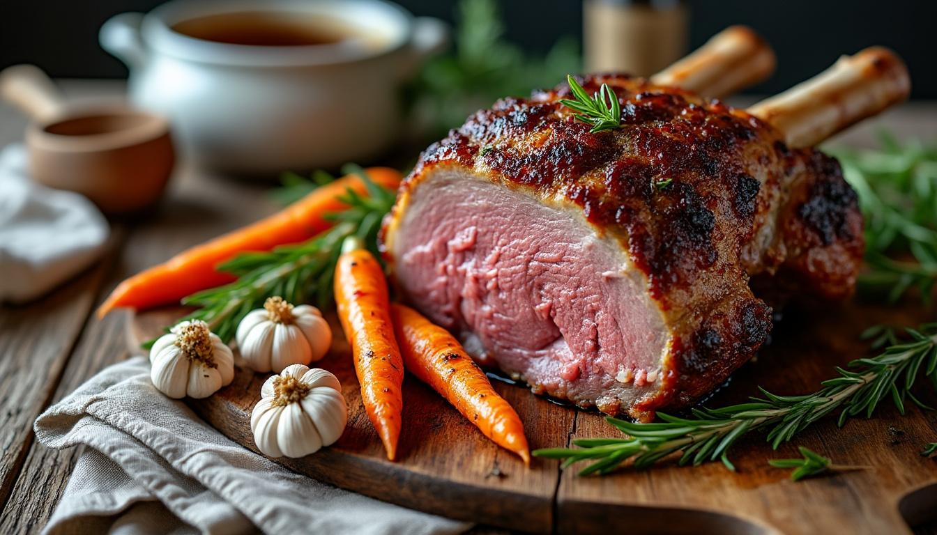 Lire la suite à propos de l’article Epaule d&rsquo;agneau confite carnet de Julie