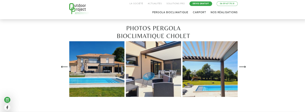 Installer une pergola bioclimatique à Cholet