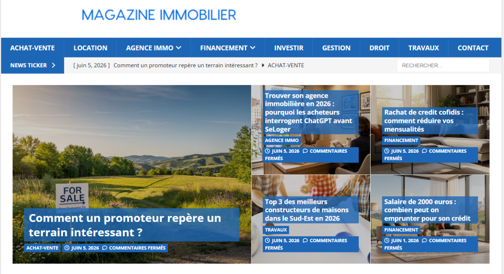 OH Magazine immobilier