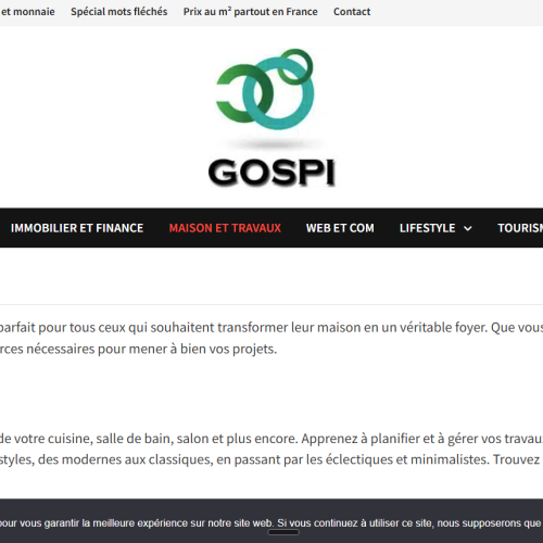 Gospi.fr maison et travaux : le site pour réussir vos travaux
